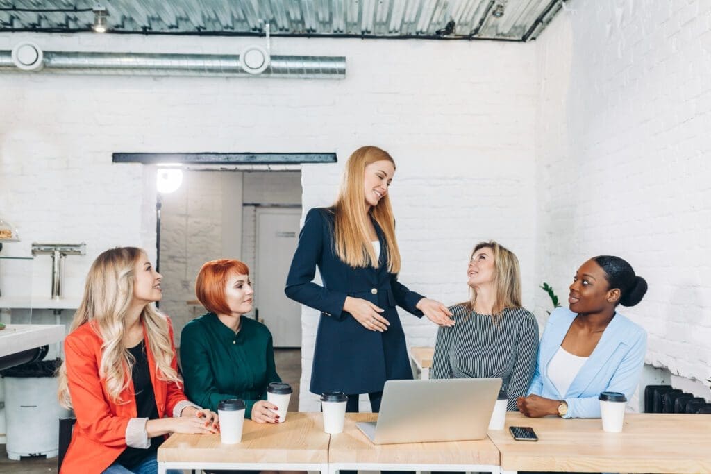 Group Of Women Having A Meeting
