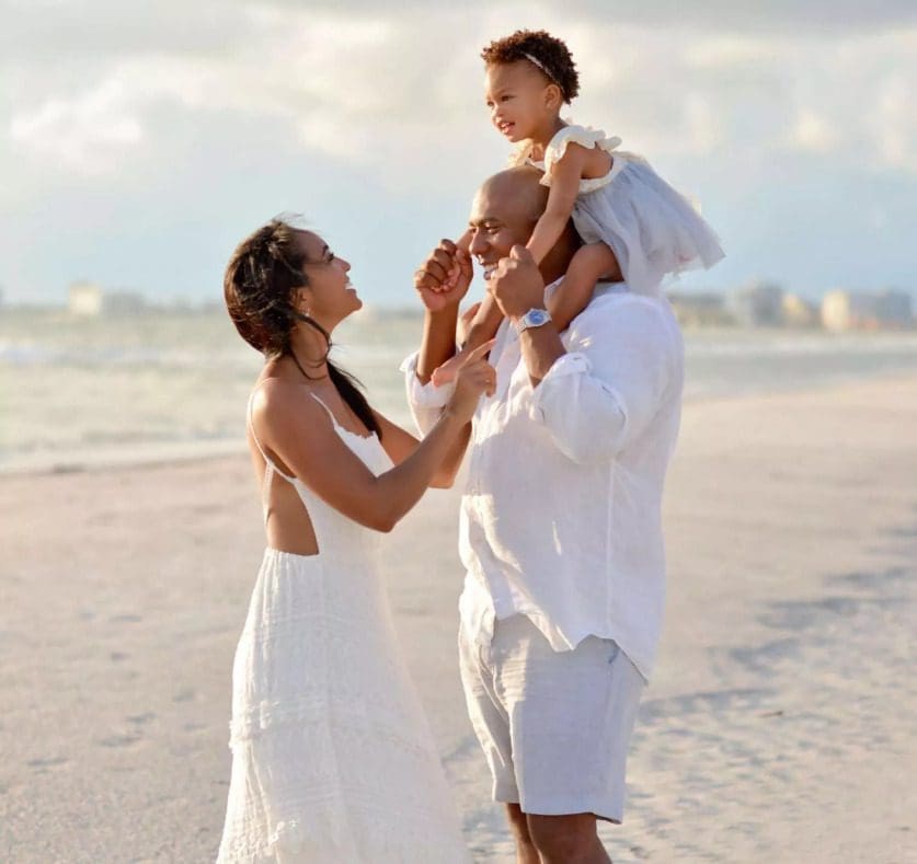 James Flynn's Family at the Beach